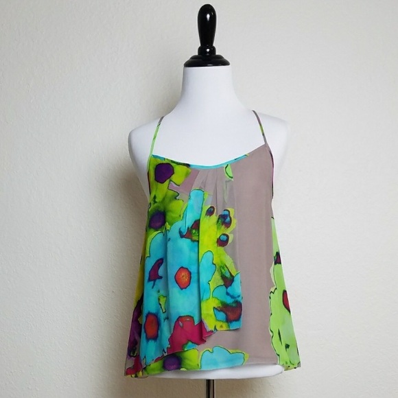 Trina Turk Tops - Trina turk racerback tank top floral xs Trina Turk Tops - Trina turk racerback tank top floral xs
